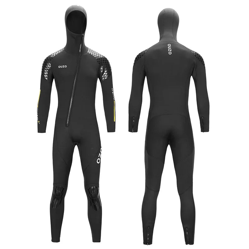 3mm Neoprene Wetsuit Men's One-piece Cold Proof Scuba Warm Diving Suit Jellyfish Winter Swimsuit Surfing Suit  S-4XL - Sun Studio