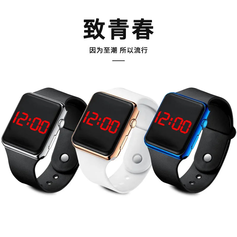 Digital Watches Men Women Electronic Square LED Sport Wristwatch Fashion Casual Simple Silicone Female Clock Reloj Para Mujer - Sun Studio