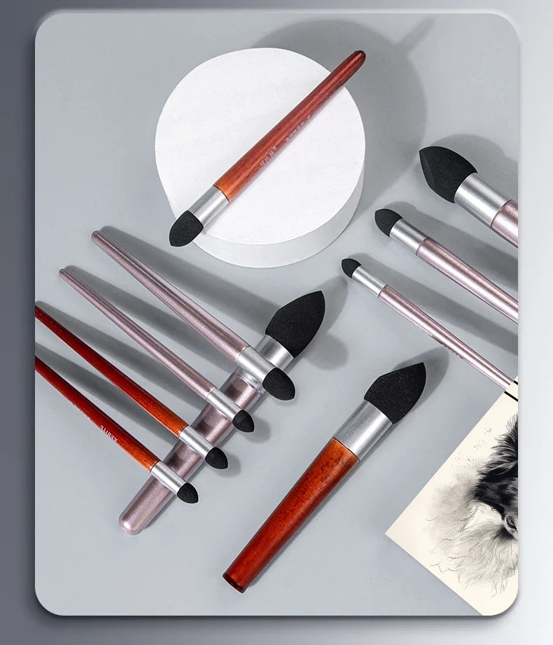 Sketch Pen Brush Artist Blending Pen Washable Rubbing Sponge Wipe Clean Tool Set Reusable Drawing Processing Rendering Eraser - Sun Studio