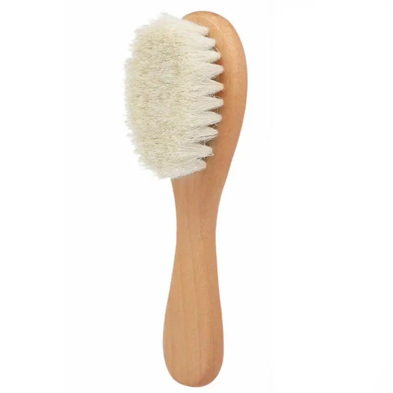 2PCS/Set Baby Hair Brush And Comb Set for Newborn Wood Comb For Hair Massage Bath Shower Mini Baby Brush Kids Pocket HairBrush - Sun Studio