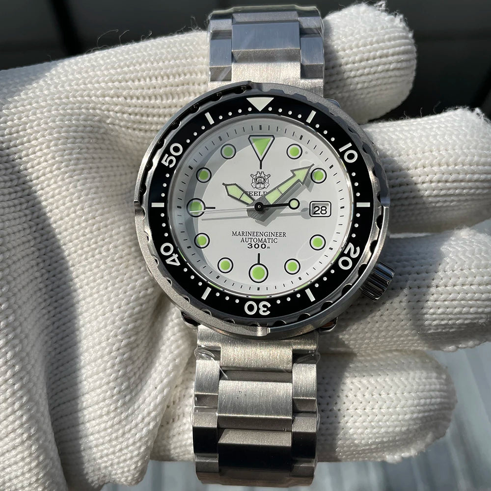 STEELDIVE SD1975 Luxury Automatic Watches Men Dive Watch 30Bar Waterproof Luminous Clock Sapphire Mirror Mechanical Wristwatch