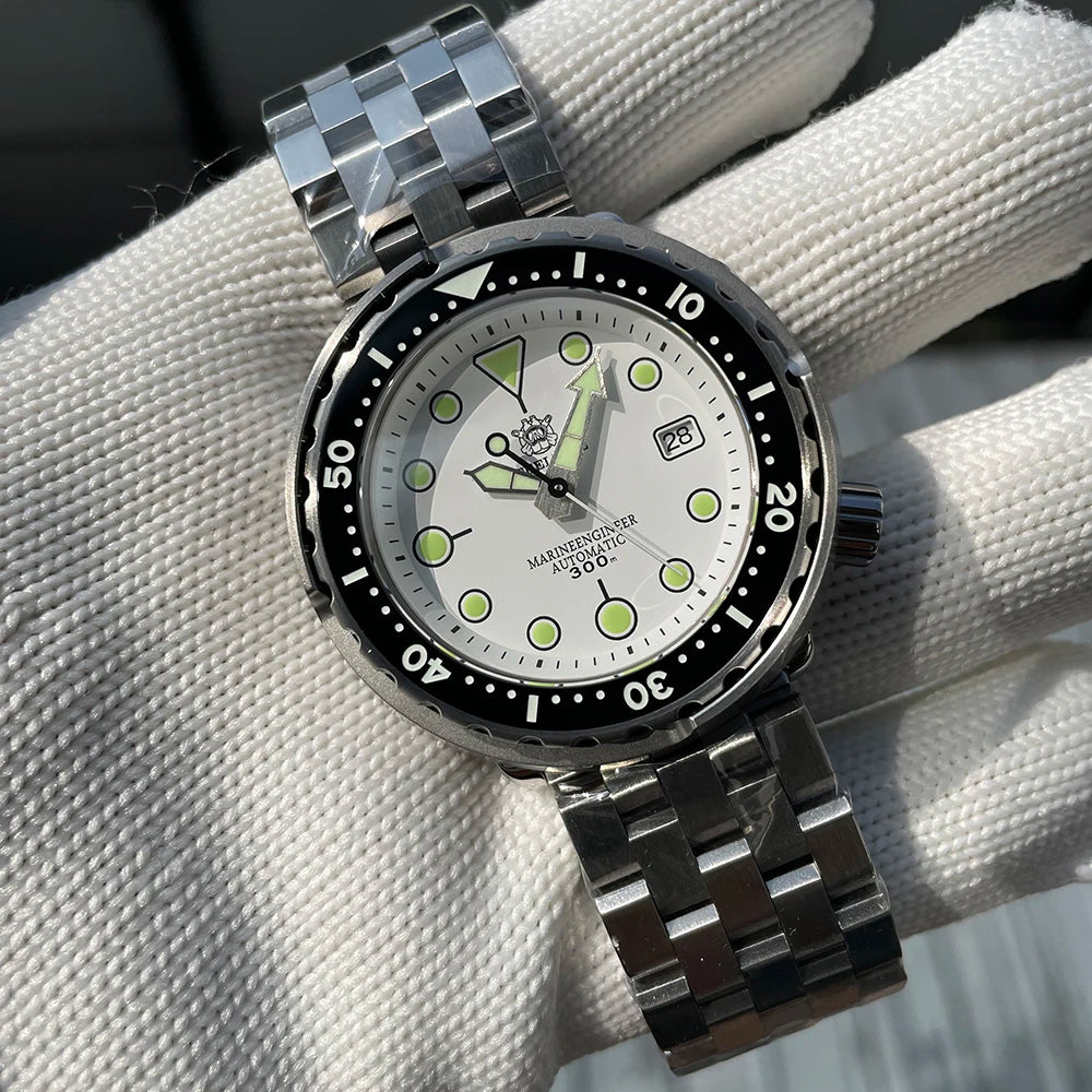 STEELDIVE SD1975 Luxury Automatic Watches Men Dive Watch 30Bar Waterproof Luminous Clock Sapphire Mirror Mechanical Wristwatch