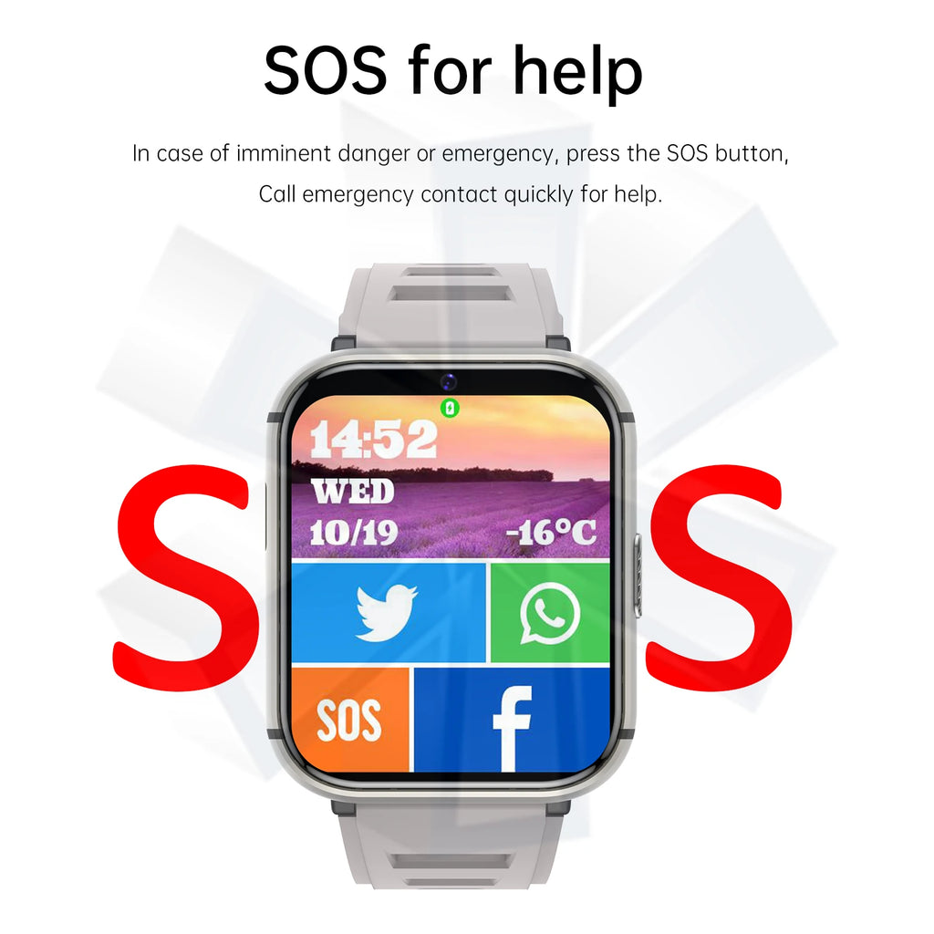 Q668 4G Smartwatch 2025 Watches 1.99 Inch Men Gift With SIM Wifi Android IOS Waterproof Outdoor GPS Smartwatch   For Xiaomi - Sun Studio