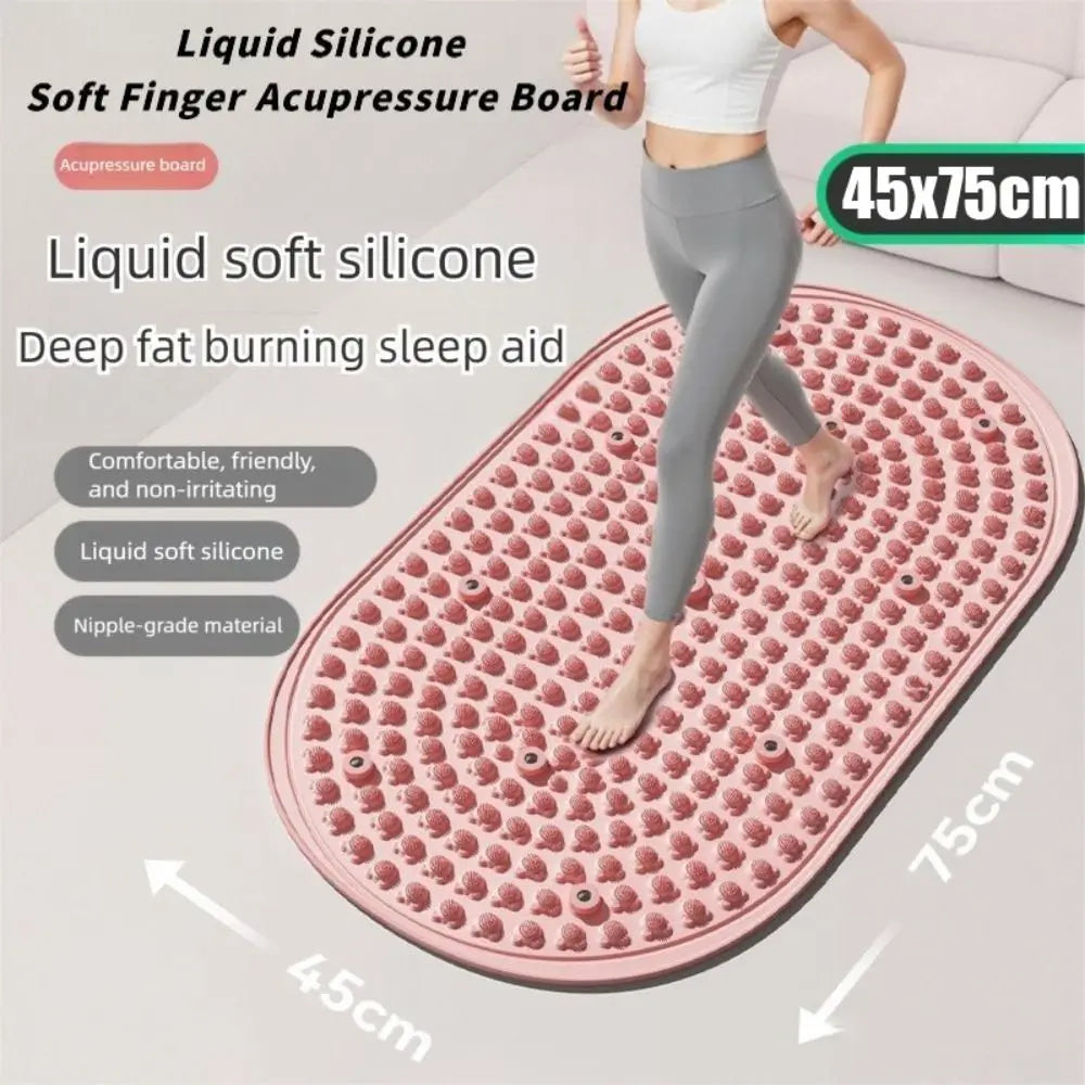 45x75cm Foot Massage Pad Liquid Silicone Heat-Resistant Foot Mat Sweat-Proof Anti-Slip Jogging Mat - Sun Studio