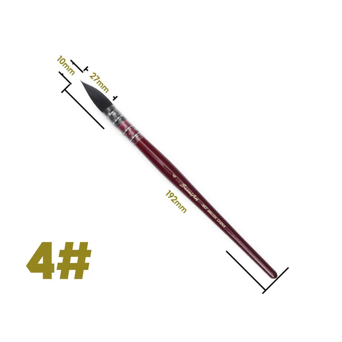 1Pcs Artist Hand-Painting Drawing Brushes Professional Watercolor Brush Pen for Water Color Painting Drawing School Art Supplies - Sun Studio
