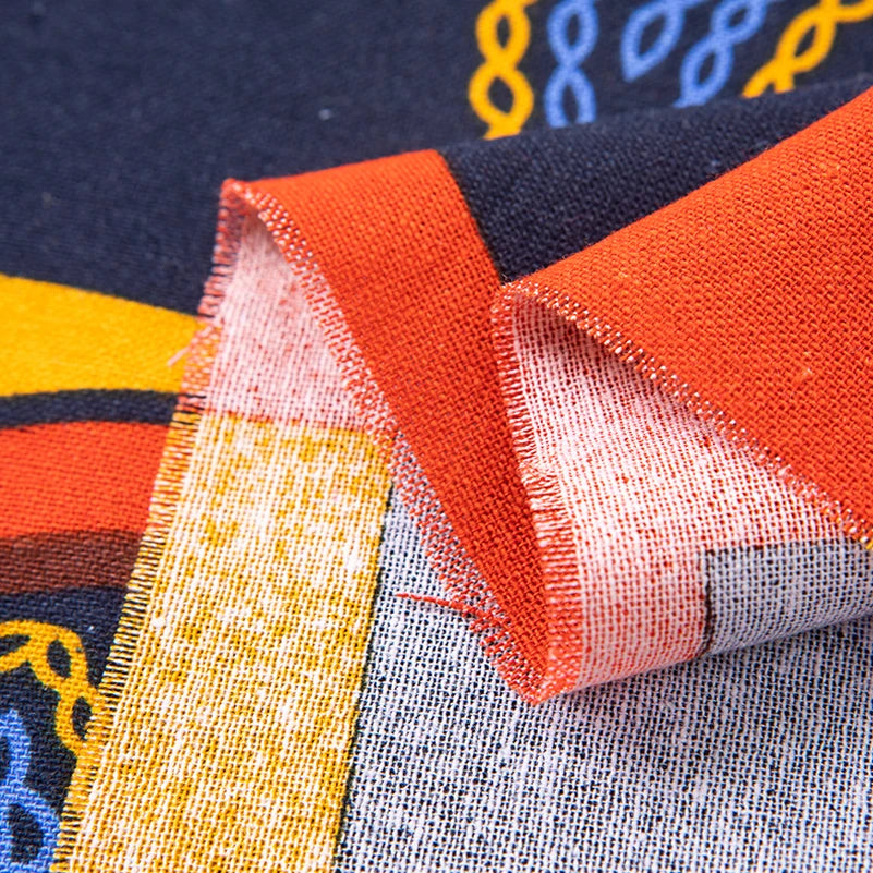 Bohemian Fabric Ethnic Vintage Retro Boho Printed Cotton Linen Home Decor Upholstery Textile - Sun Studio