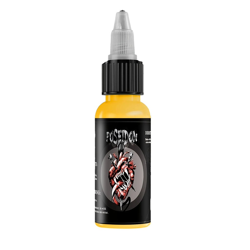 POSEIDON 30ML 5 Color Tattoo Ink Professional Longlasting Tattoo Pigment Permanent Body Art Pigment Tattoo Ink Tattoo Supplies - Sun Studio