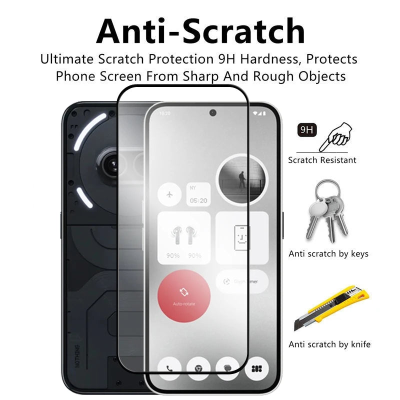 For Nothing Phone 2a Glass Nothing Phone 2a Tempered Glass 2.5D Full Cover Glue HD Screen Protector For Nothing Phone (2a) Film - Sun Studio