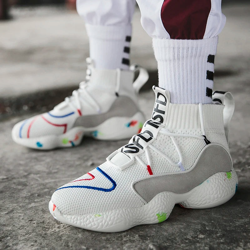 Casual Boot Shoes Men Camo Socks Sneakers Boots Shoes for Male Sneakers Breathable Jogging Trainer Socks Boots - Sun Studio