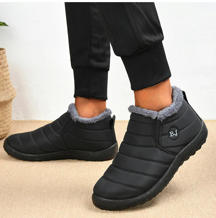 Warm Men's Boots Snow Plus Size Winter Boots For Men Fur Shoes For Men Unisex Ankle Boots Waterproof Work Shoes Footwear - Sun Studio
