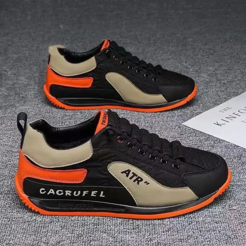 Men's Casual Thick Soled Sneakers Breathable Shoes New Autumn Men Slip on Antiskid Walking Flats Shoes Fashion Vulcanized Shoes - Sun Studio