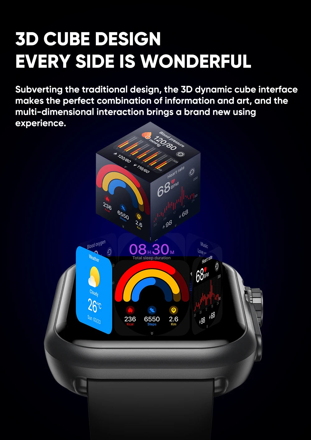 2025 New 1000mAh Battery Smart Watch For Men Women Bluetooth Call Heart Rate Monitor Watches IP68 Waterproof Sports Smartwatches - Sun Studio