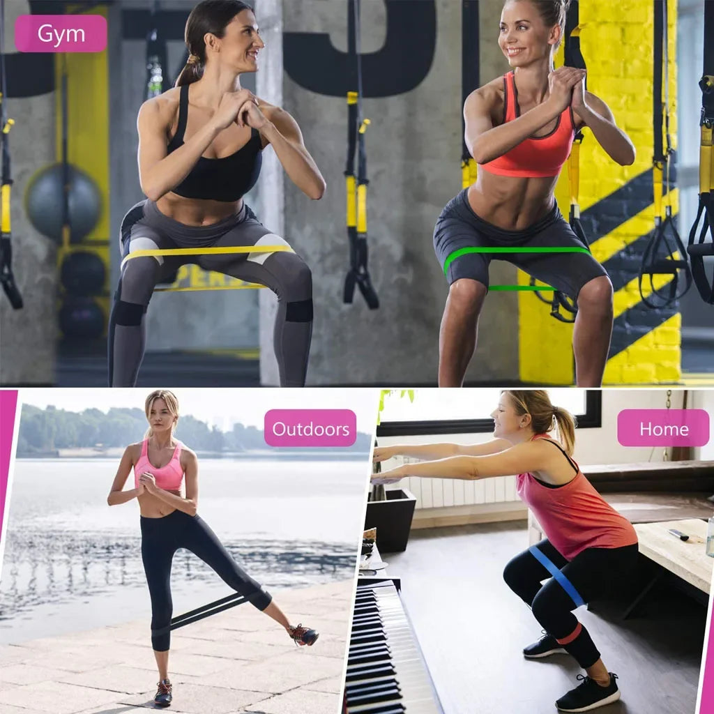 WOSWEIR-Training Resistance Bands Yoga Gym Fitness Gum Pull Up Assist Rubber Band Crossfit Exercise Home Workout Equipment - Sun Studio