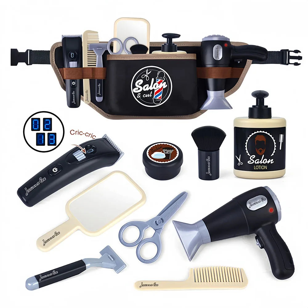 Kids Hair Styling Toys Pretend Hair Salon Shaving Set Fashion Makeup Set Toy For Birthday Party Dress up Game Gift - Sun Studio