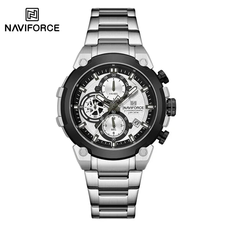 NAVIFORCE Men's Watches Top Luxury Original Quartz Wrist Watch for Men Chronograph Calendar Waterproof Man Watch Relojes Hombre