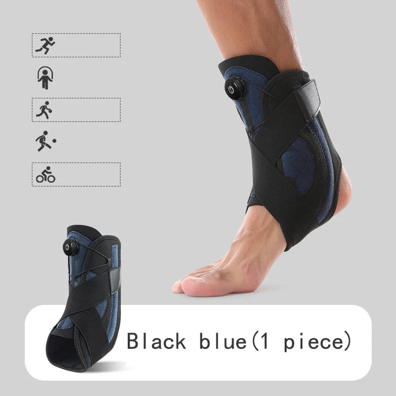 Sports Ankle Brace Compression Bandage Straps Support Adjustable Foot Orthosis Stabilizer Anti-Sprain Ankle Protector Foot Guard - Sun Studio