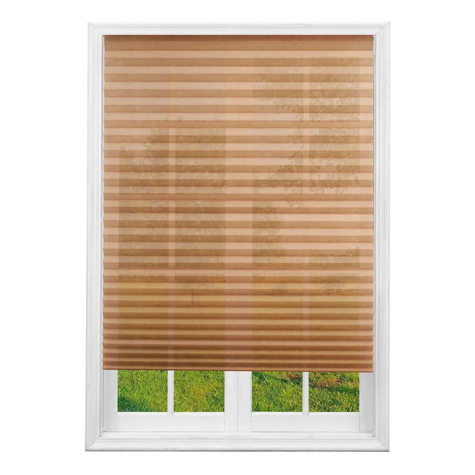 Simple Pleated Window Shades Non-Woven Fabric Self-Adhesive No Drill Blackout Curtains Living Room Bedroom Bathroom Home Decor - Sun Studio