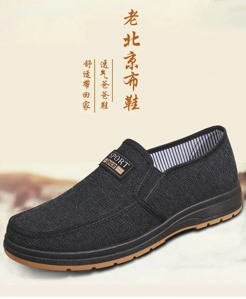Hot selling men's sports shoes for spring and summer 2025, casual old Beijing walking shoes, breathable men's cloth shoes - Sun Studio