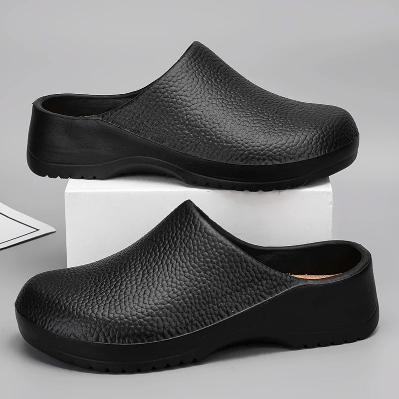 Men Slippers Couples Garden Clog Women Water Proof Chef Shoe Comfortable Sandal Slippers For Pet Workers Outdoor Fishing Shoes - Sun Studio