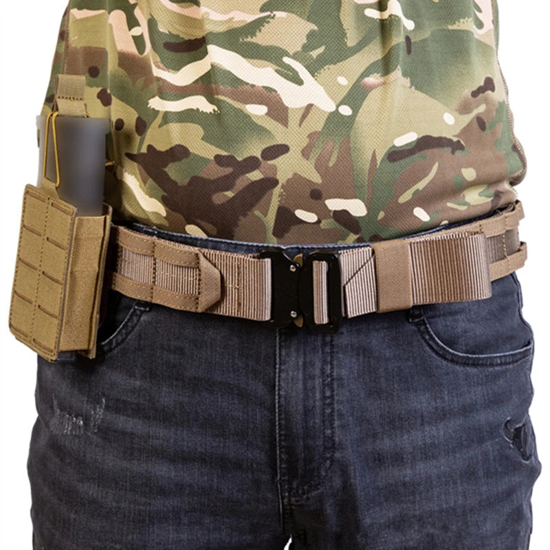 3 in 1 Battle Belt Waist Band, Quick Release 1.75" MOLLE Belt with Inner and Anti-Slip Pad- Heavy Duty Battle Belts - Sun Studio