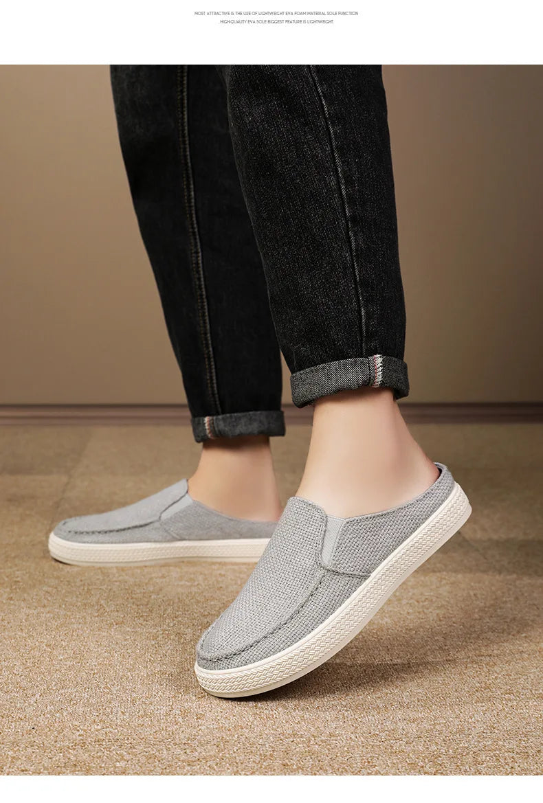Half Slipper Man Shoes Summer Breathable Casual Comfortable Wearing Outside Slippers At Home Men's Shoes Free Shipping Shoes - Sun Studio
