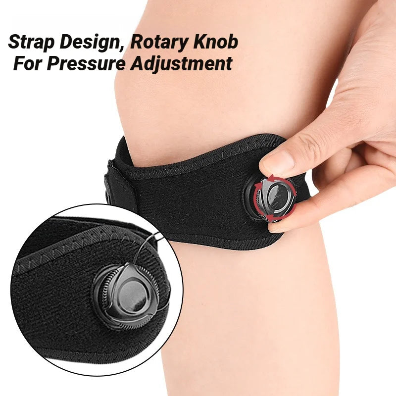 1Pcs Patella Tendon Knee Strap ,Knee Pain Relief Support Brace Hiking, Soccer, Basketball,Running,Jumpers Knee,Tennis,Tendonitis - Sun Studio