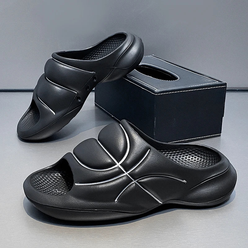 Slippers for men in summer trendy for outdoor sports dual purpose anti slip and odor resistant sandals basketball Slippers - Sun Studio