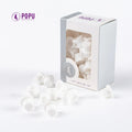 POPU Ink Cups 60 pcs Medium-12mm Disposable Soft White/Purple Colors for Permanent Makup & Tattoo Used - Sun Studio