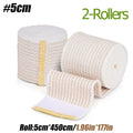 2 Pack Elastic Bandage Wrap, Compression Wrap Bandage for Legs, Ankle, Knee, Tummy, Body, Lymphedema Wraps for Legs, Latex-Free - Sun Studio