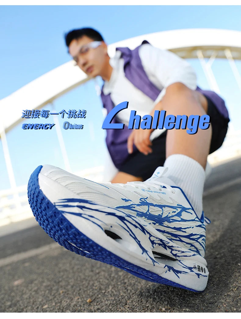 Men Sport Shoes Professional Cushioned Carbon Plate Running Shoes Breathable Couple Casual Sneakers Marathon Athletic Footwear - Sun Studio