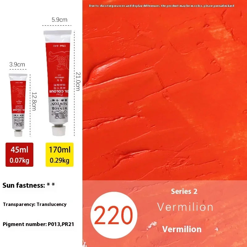 45ml Oil Paint Transparent Tube Fast Drying White Gold Silver Professional Color Painting Supplies For Artists Student Beginners