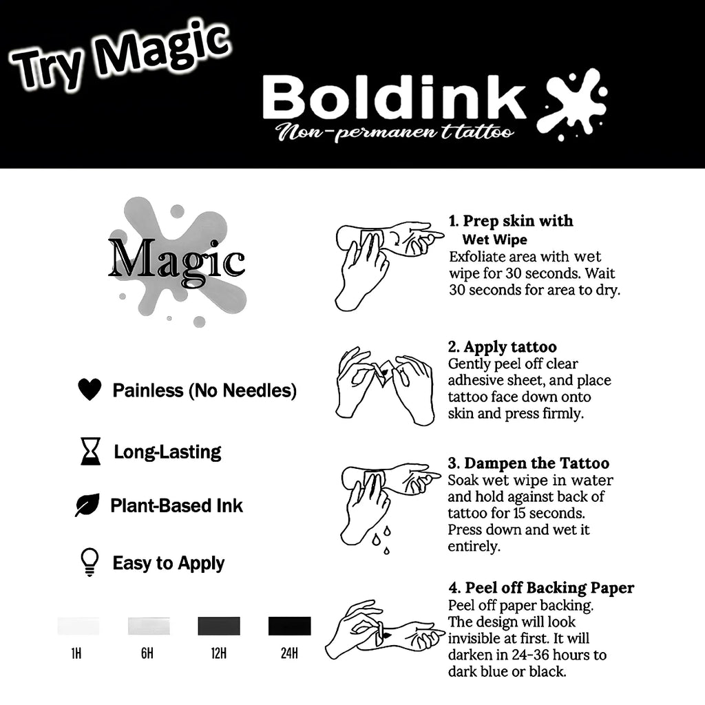 Boldink Delicate Dot-Line Temporary Tattoos, with Star, Moon&Sun Motifs, Waterproof, Mini & Exquisite Finger Stickers - Sun Studio