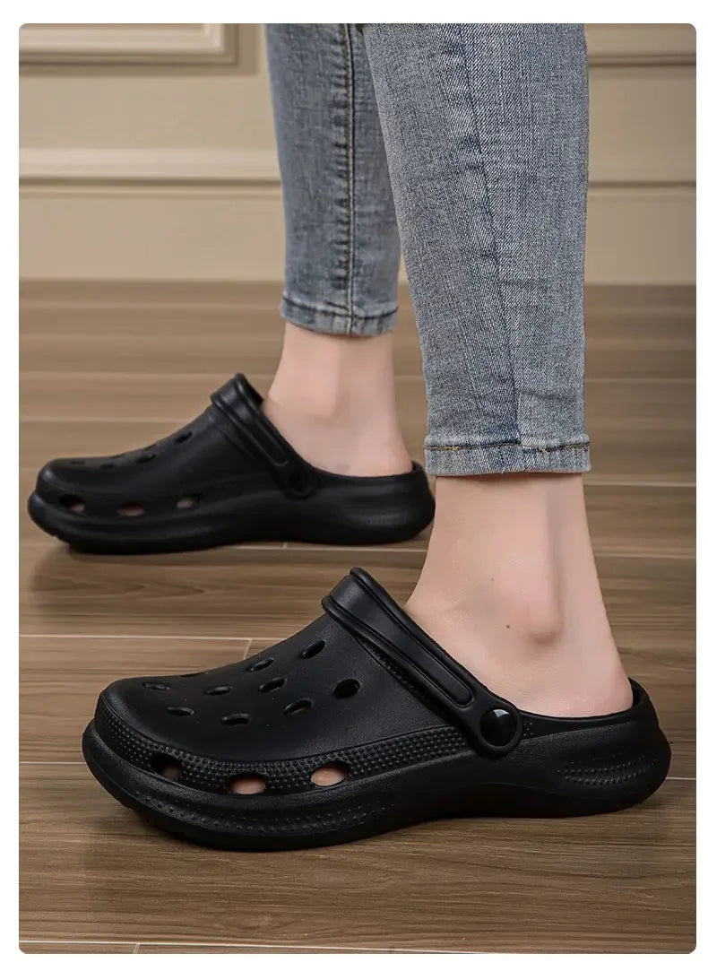 2026Summer Men Clogs Sandals Men's and Women's Leisure Slippers Beach Slides Home Garden Shoes Outdoor Sandals Plus Size46 47 48 - Sun Studio