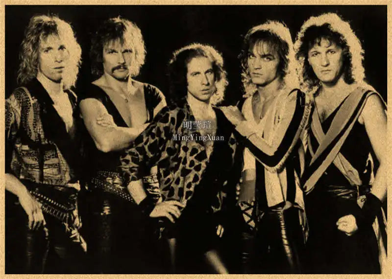 Scorpions Band Poster Wall Art  Posters Decoration Art Poster Personalized Gift Modern Family bedroom Painting - Sun Studio