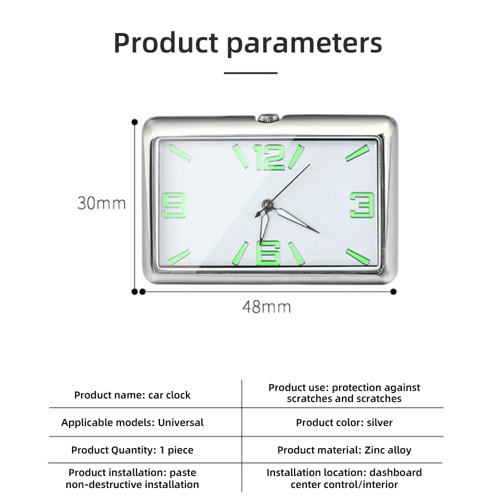 Automobile Quartz Clocks Watch Car Decoration Ornaments Vehicle Zinc Alloy Material Fashion Premium Auto Fashion Watches - Sun Studio