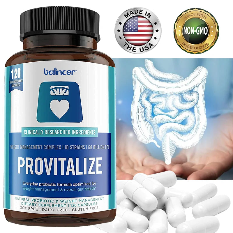 Probiotic Supplement - Gut Health, Supports Weight Management, Immune Health, Improves Digestion, Improves Mood, Relaxation - Sun Studio