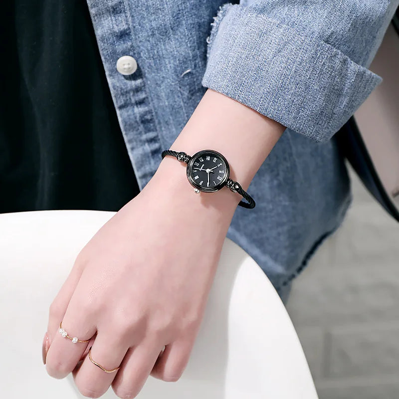 YIKAZE Women Bracelet Watch Retro Gold Bangle Women Watches Stainless Steel Retro Ladies Quartz Wristwatch Clock Dress Watch - Sun Studio
