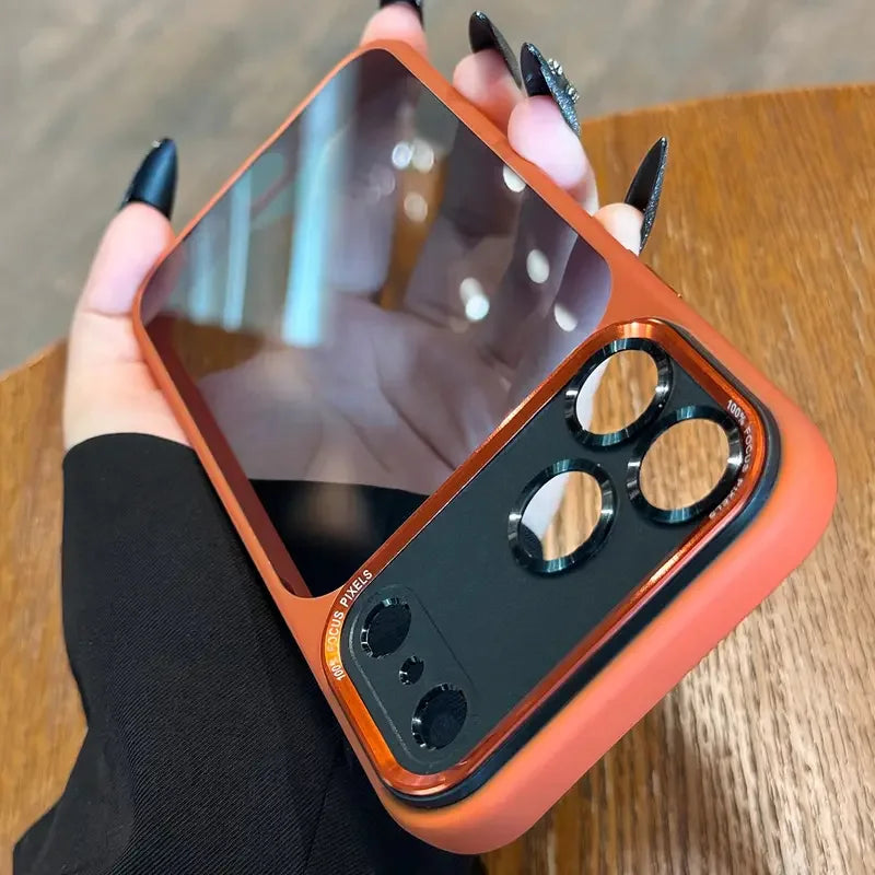 Luxurious and high-quality semi-transparent Leica metal lens frame protective case suitable for iPhone 17 Promax 16 15 14 13 Pro - Sun Studio