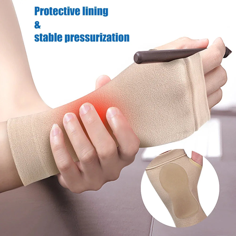 1PCS Wrist Thumb Support Compression Gloves,Wrist Brace Compression Sleeves with Soft Gel Pad for Arthritis,Carpal Tunnel Splint - Sun Studio