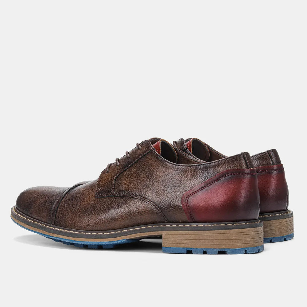 Business Men's Leather Shoes European American Casual Man Leather Shoe Retro Trend Men's Shoes Large Size Leather Shoes for Men - Sun Studio