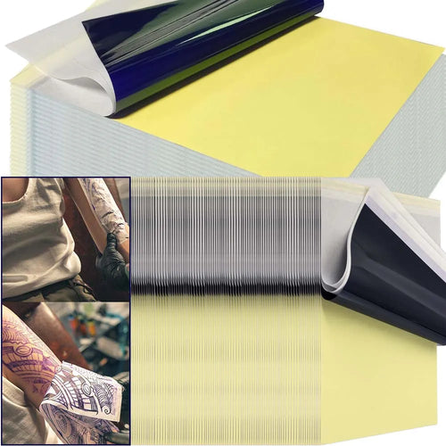 100/50/5pcs Tattoo Transfer Paper A4 Tattoo Stencil Paper Copy Carbon Thermal Paper Transfer Machine Printer Tattoo Accessories - Sun Studio
