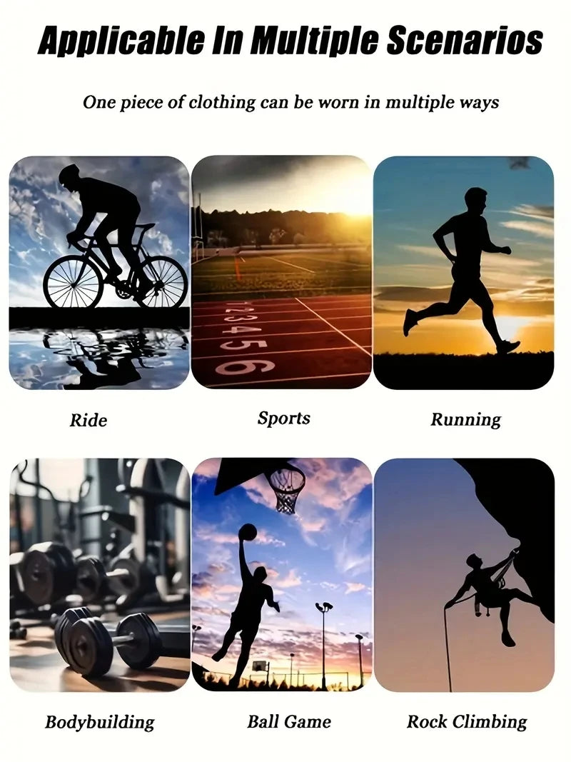 Gym Hub Printed Men's Compression T-Shirt Gym Workout Sport Quick Dry Tight Shirts Outdoor Training Fitness Elasticity Tops Tee - Sun Studio