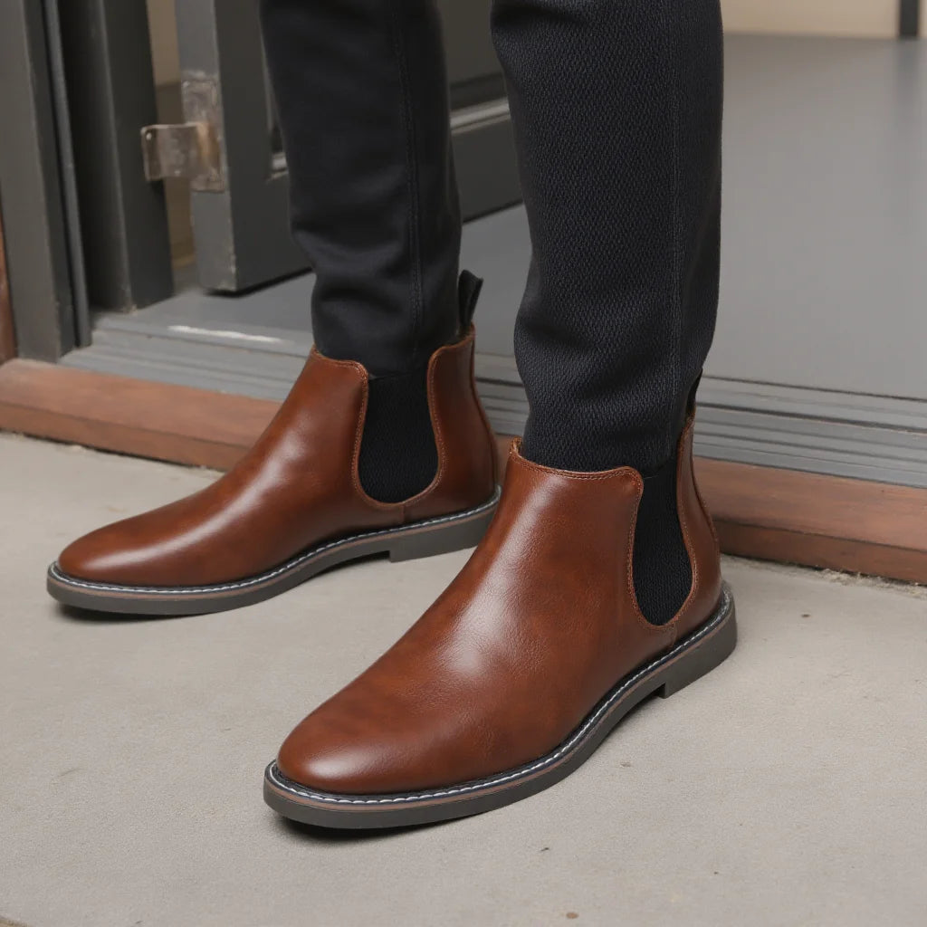 40~46 Men Chelsea Boots Brand Retro Comfortable Fashion Men Boots - Sun Studio