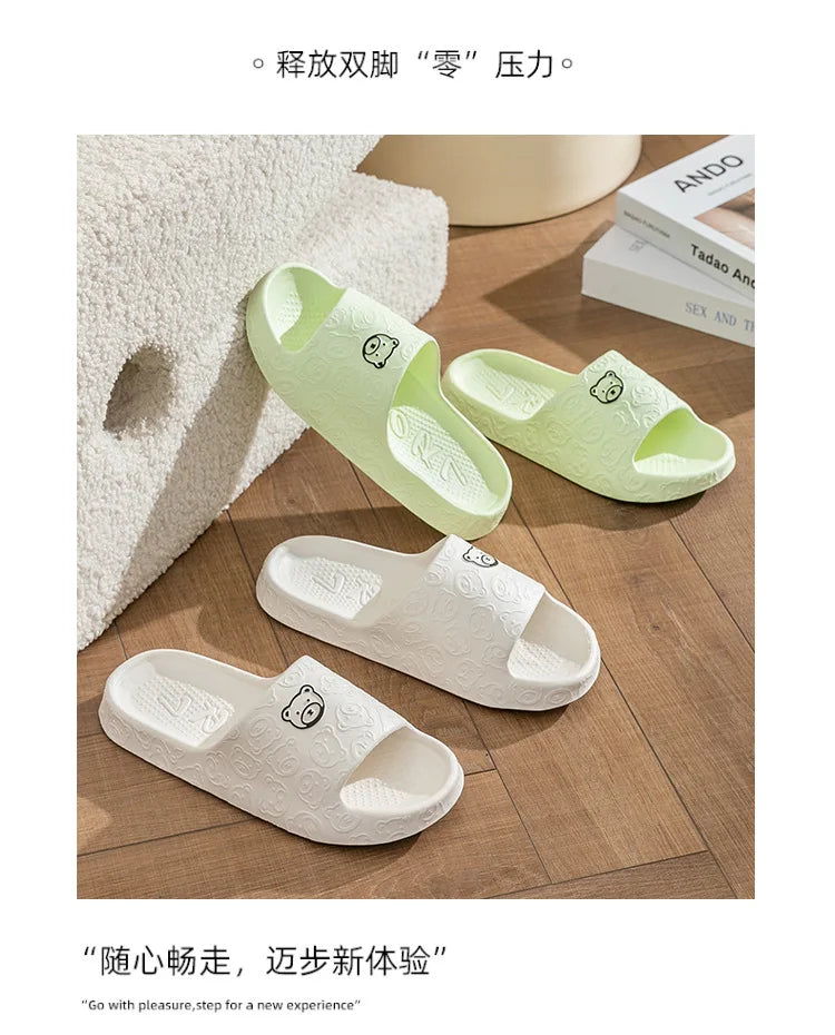 Anti-slip Indoor Toilet Slippers Bathroom Home Use Wearing a Slug Outside Living Room Slippers New Summer House Shoes Slipper - Sun Studio