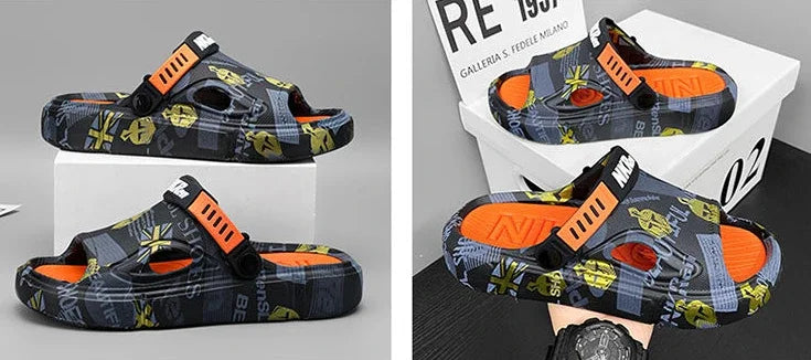 Soft Men's Shoe Eva Outdoor Sabot Male Slipper Fun Designer Luxury Low Price 2025 Fashion Comfortable High Quality Pvc Slides - Sun Studio