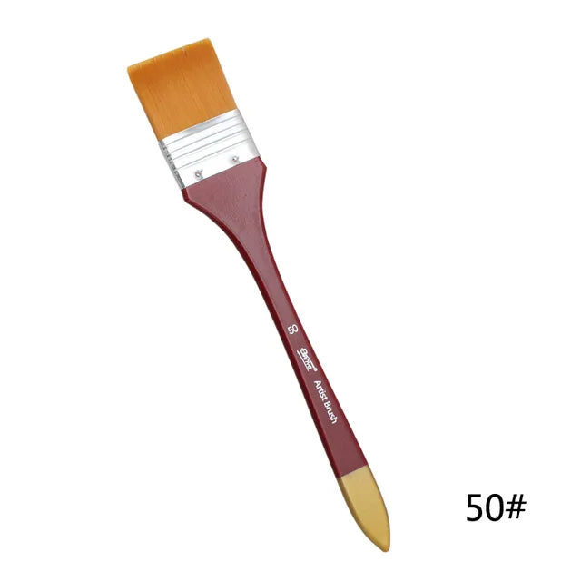 1Pcs Paint Brushes Acrylic DIY Graffiti Brush Set For Artist Oil Scrubbing Brush School Drawing Paint Stationery Supplies - Sun Studio