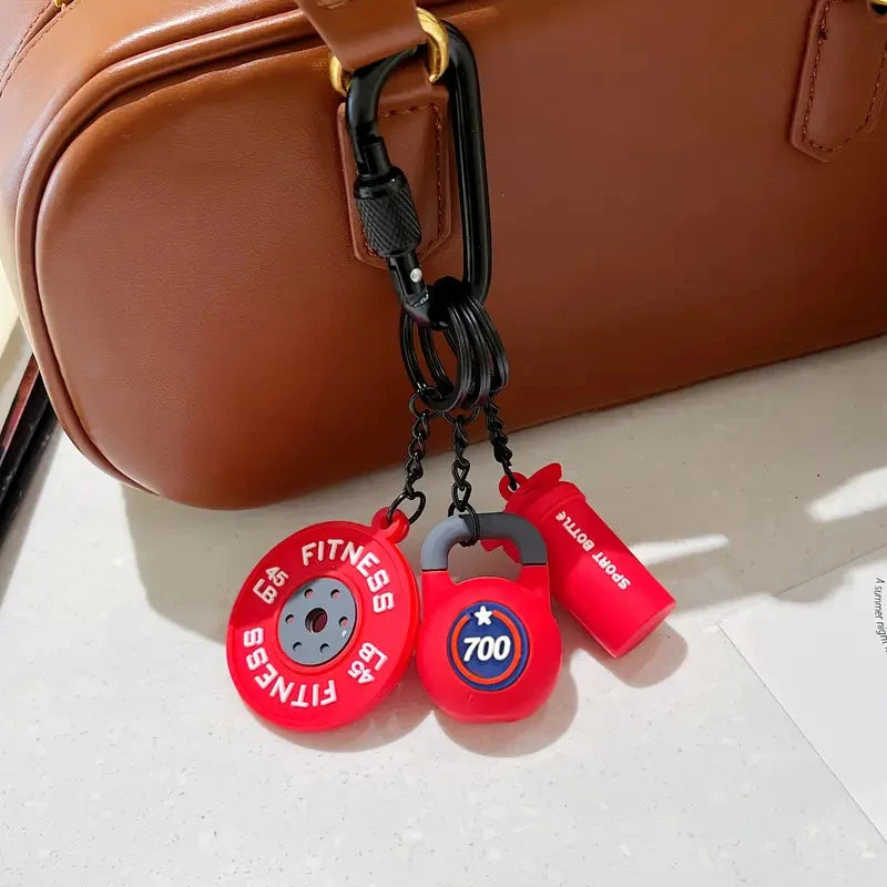 Fitness Keychain,Colorful Gym Bag Charm for Fitness Lovers, Motivational Fitness Gym Key ring,Workout Keychain Gifts - Sun Studio