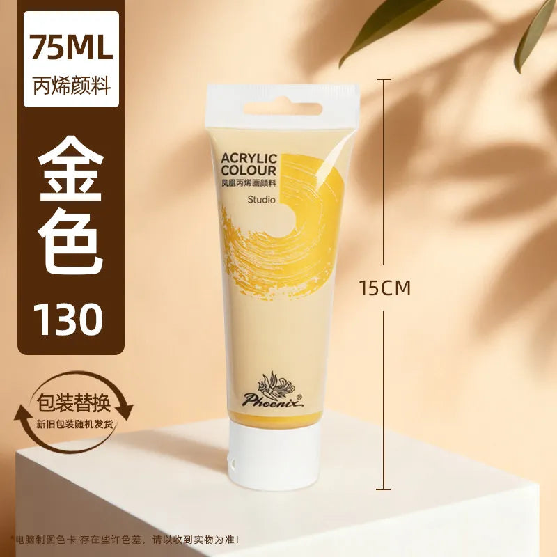 75ml Acrylic Paint Non Toxic Non Fading,Rich Pigments for Painters, Adults for Canvas Wood Clay Fabric Ceramic Craft Supplies
