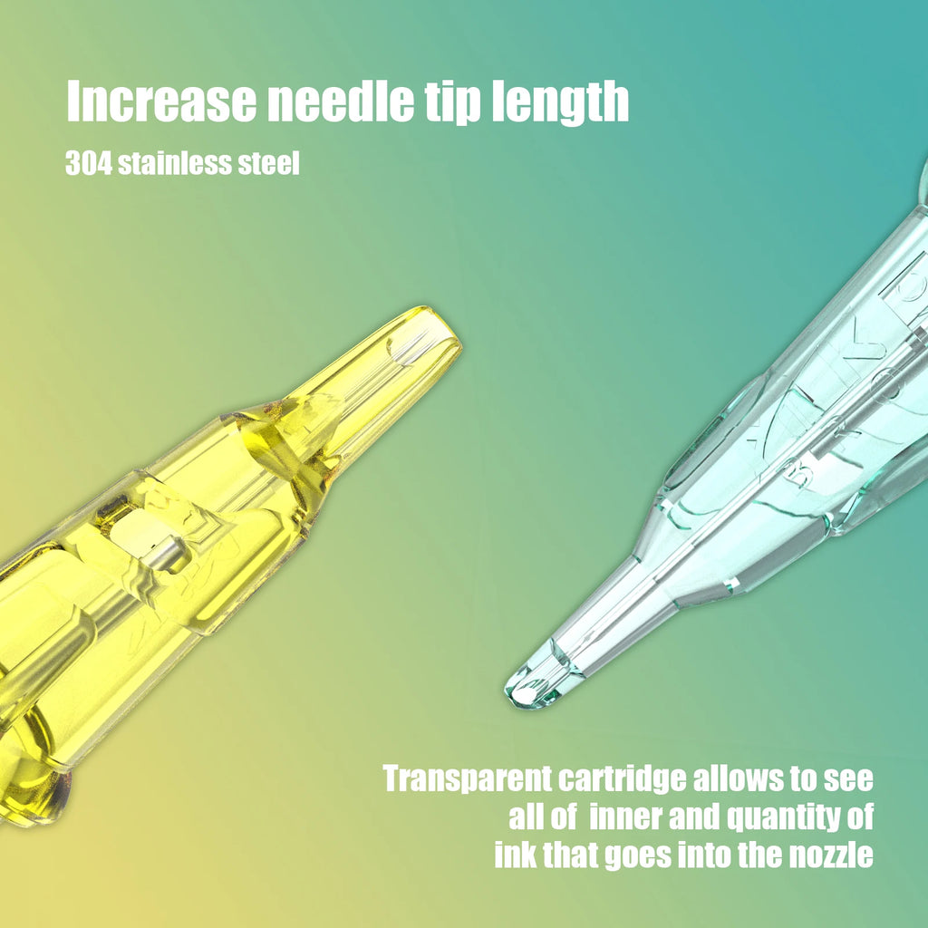 20pcs EZ Cartridge Tattoo Needles Permanent Makeup Tattoo Cartridge Needle  Eyebrow Eyeliner for Rotary Tattoo Pen - Sun Studio