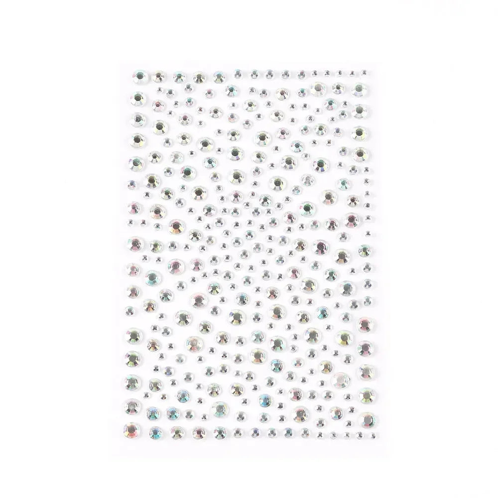 Face Decorations Rhinestone Stickers for Music Festival Halloween Party Mobile Crystal Sticker Women Girls DIY Diamond Stickers